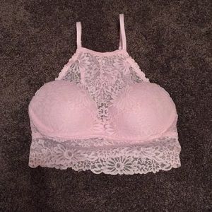 Pink VS High Neck Bralette